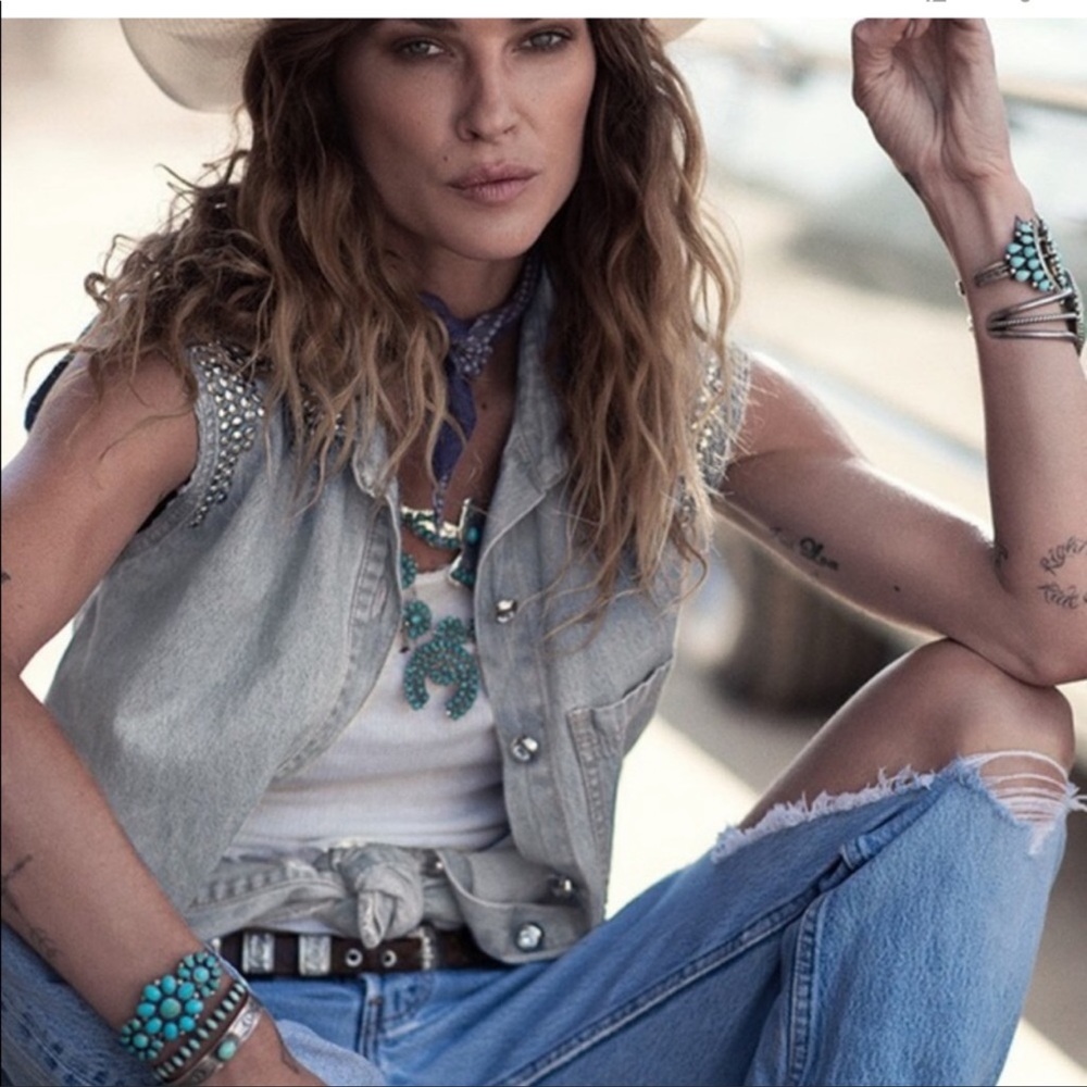 SPELL Lost in Vegas chambray denim button down - Picture 3 of 7